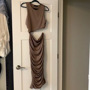 Ruched dynamite dress